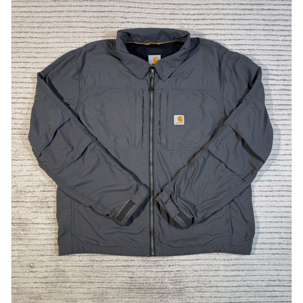 Carhartt Full Swing Cryder Jacket Mens Large Shadow Grey Nylon Work Coat 101980